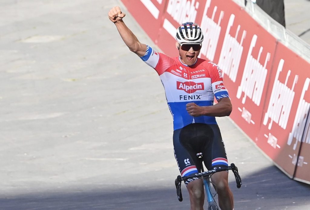 Van der Poel at Strade Bianche