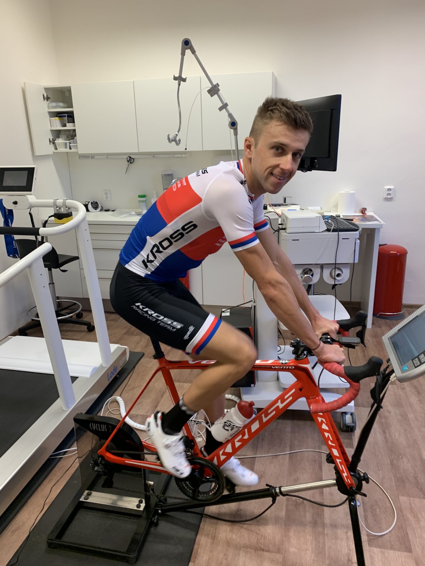Ondřej Cink, český reprezentant v cross country, absolvuje testy pravidelně.