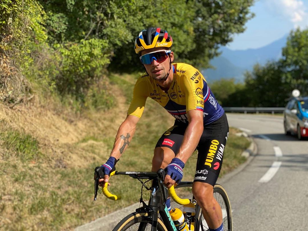 Primož Roglič po patnácti etapách vládne Tour de France 2020. Foto: instagram