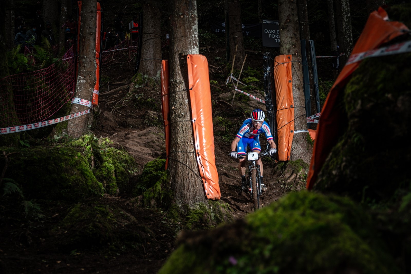 Biker Ondřej Cink na trati mistrovství světa v cross country v rakouském Leogangu. Foto: Michal Červený