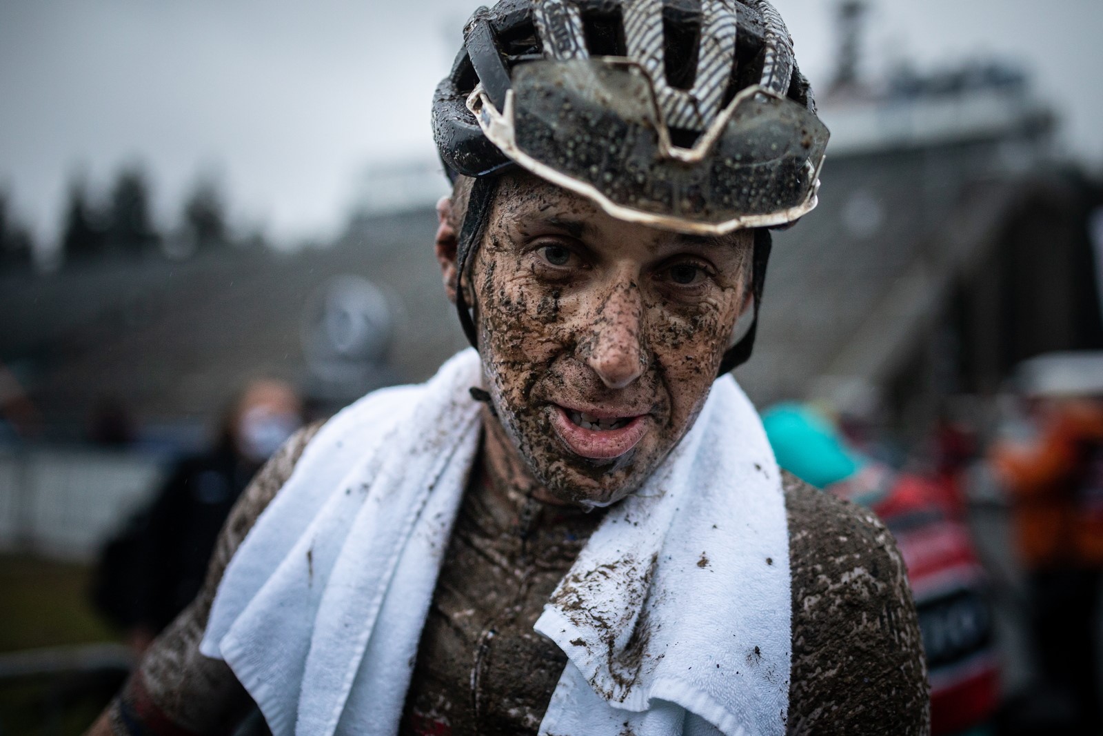 Biker Ondřej Cink po závodě světového poháru v Novém Městě na Moravě 2020. Foto: Michal Červený