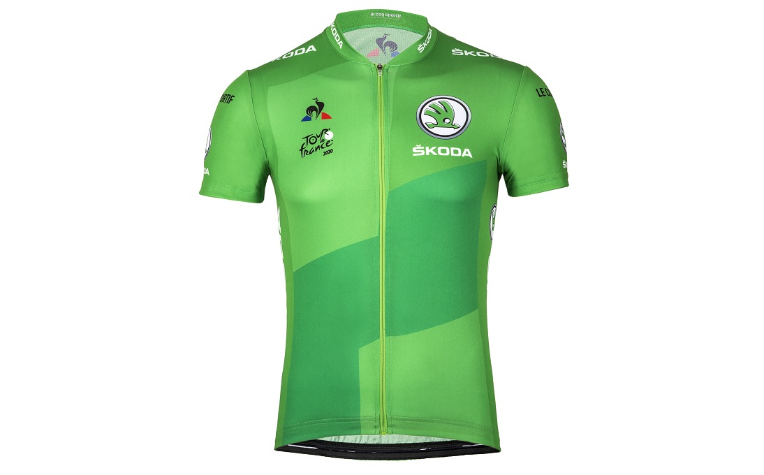 Replika zeleného dresu pro vítěze bodovací soutěže Tour de France může být skvělým dárkem. Foto: skoda-auto.cz