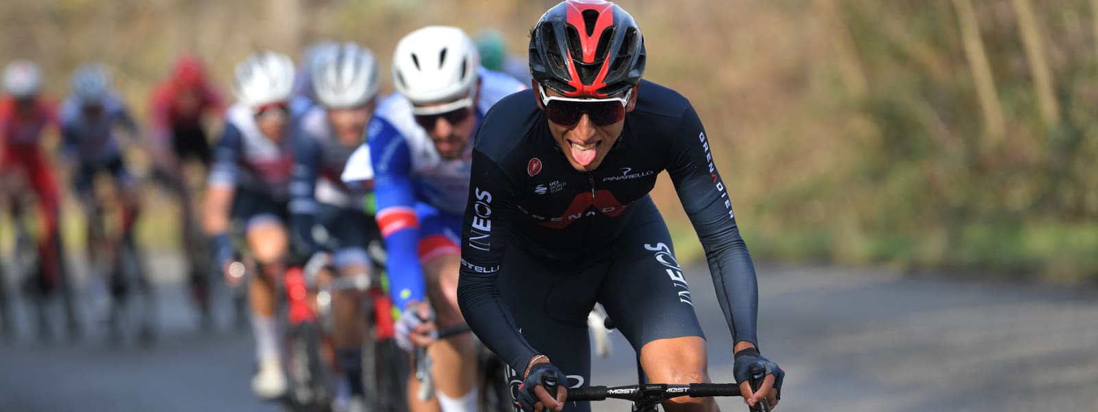 Egan Bernal při úvodním vystoupení sezony 2021. Závodil prvně od Tour de France 2020. Foto: ineosgrenadiers.com