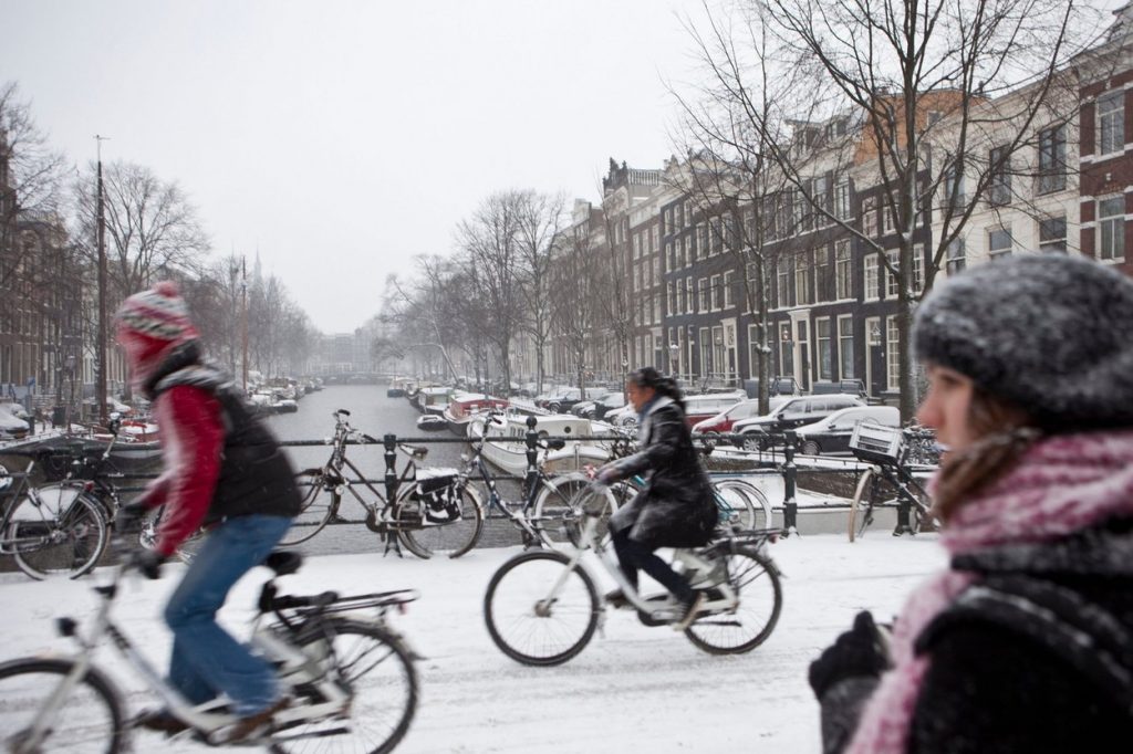 Cycling in Amsterdam