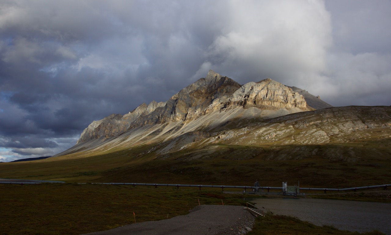 Some beautiful mountains along the road *