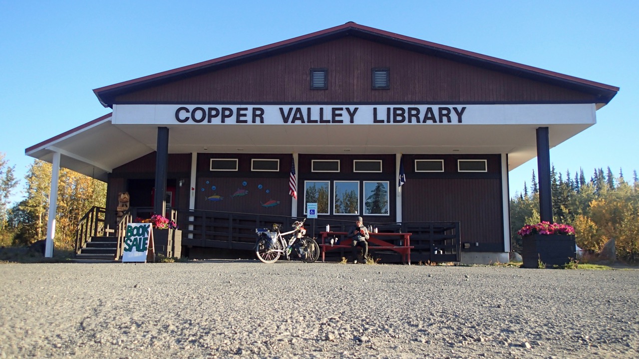 Cooking breakfast and reading at the library