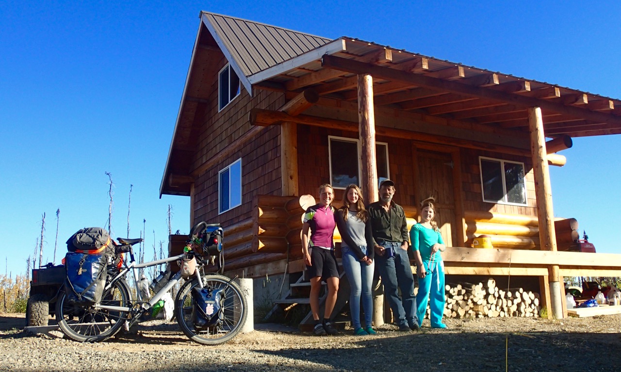 At the cabin with Jim, Maddy and Faith