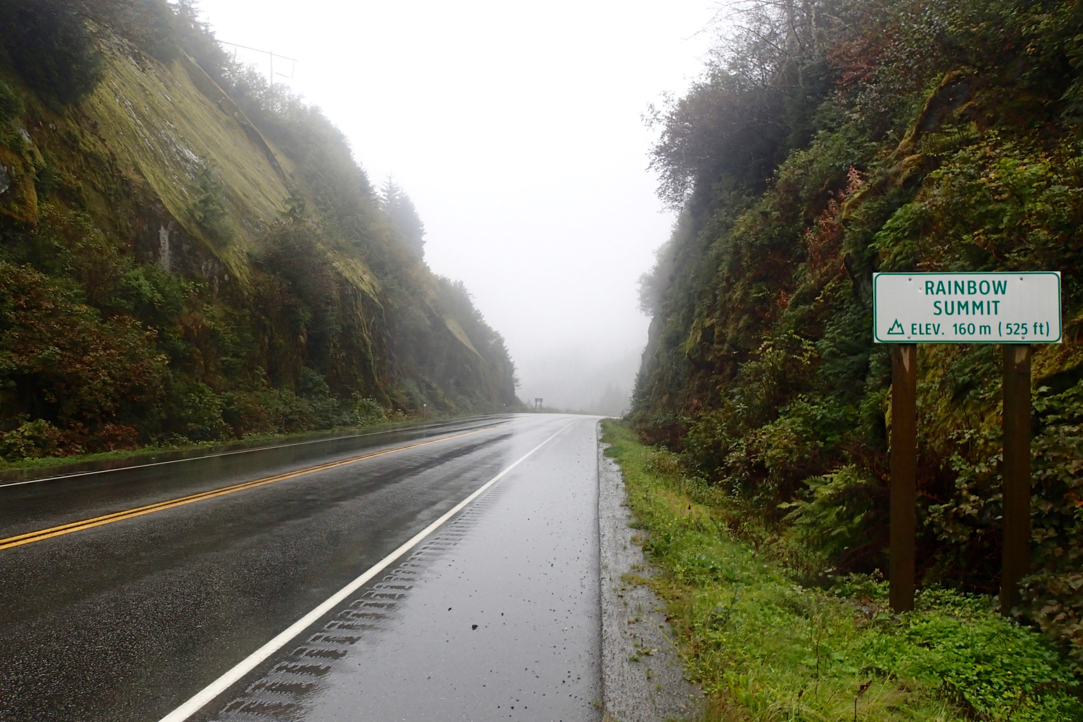 Rain(bow) summit just outside Prince Rupert