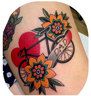 When you can’t decide what you love more – your bike or your old man.