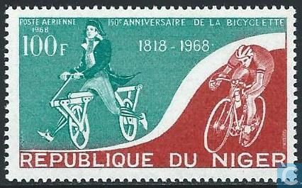 150th anniversary of the bicycle (Niger 1968)