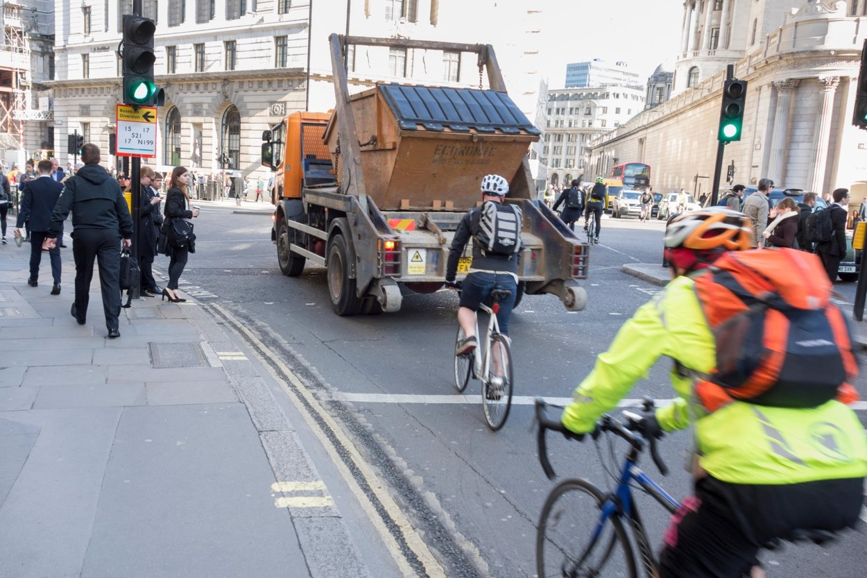 Cyclists and Trucks