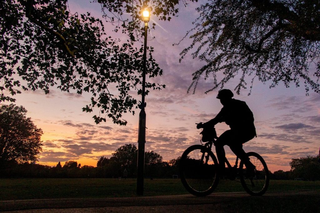 Cycling at night