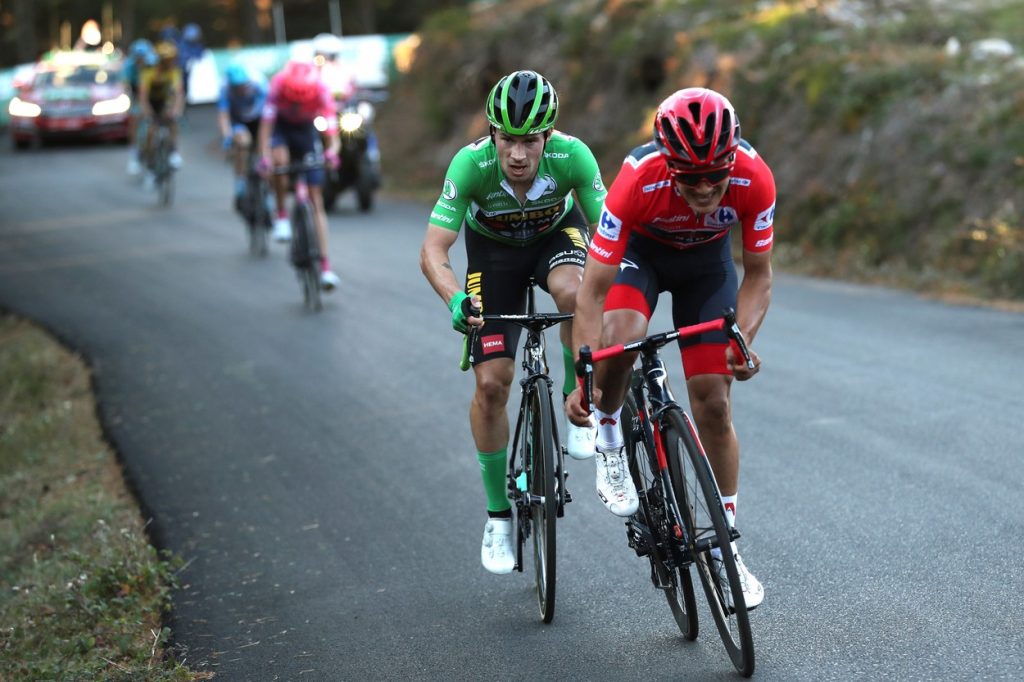 Roglič and Carapaz at 2020 La Vuelta