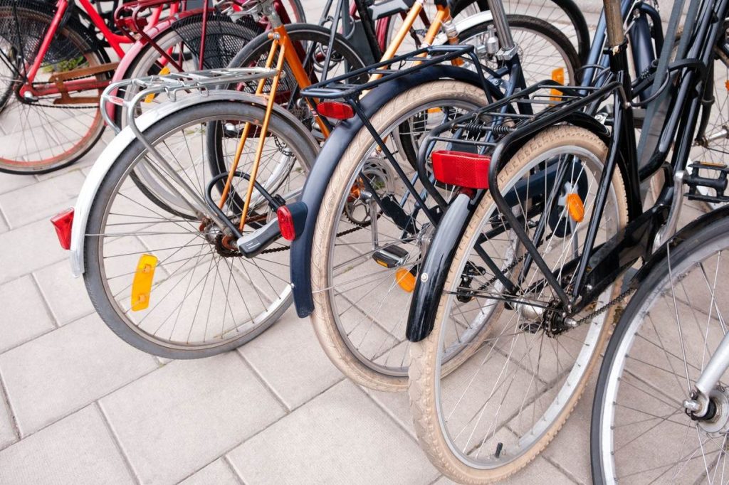 Bikes in the street