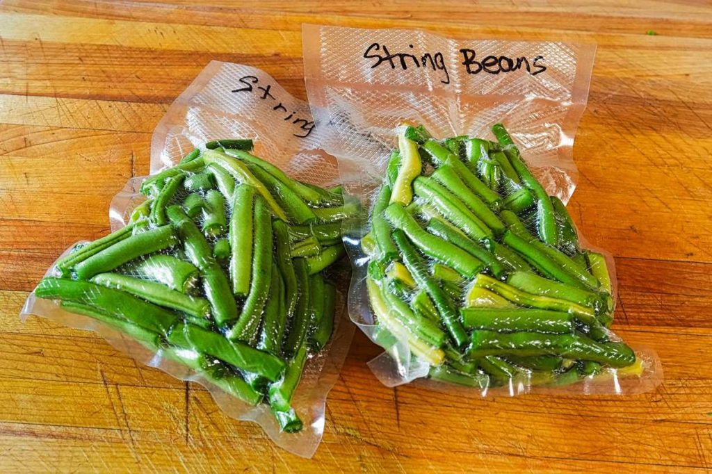 Vacuum sealed beans