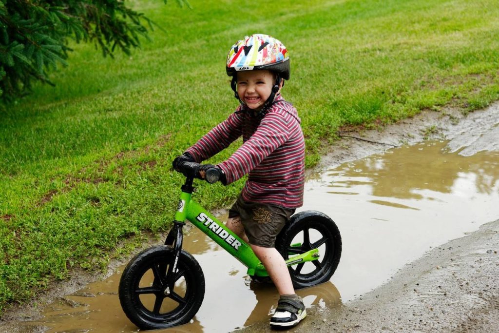 Kid on a bike