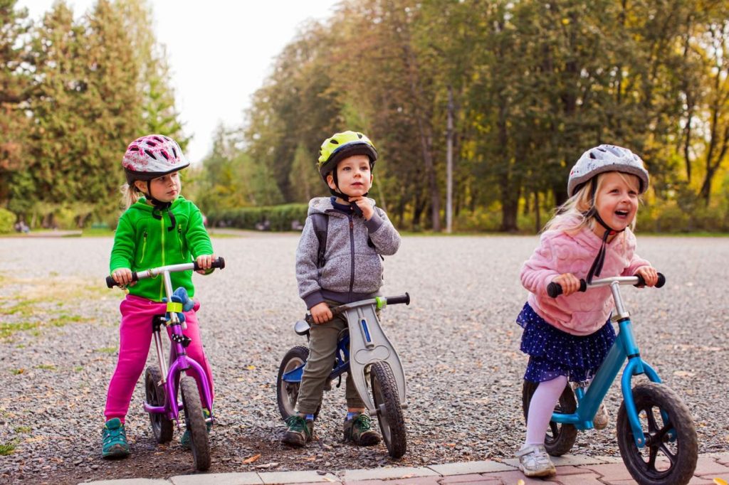 Kids cycling