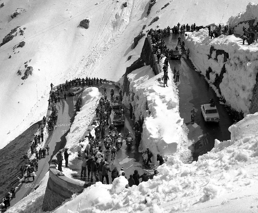 The Stelvio Pass in 1975.