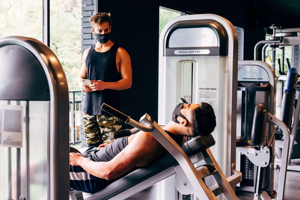 Exercising with a face mask