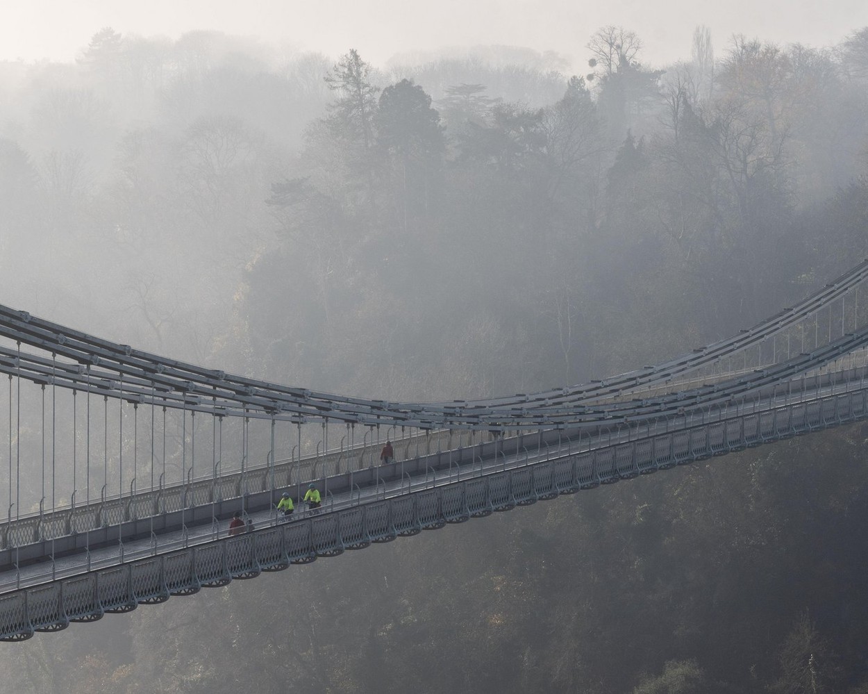 Cycling in the mist