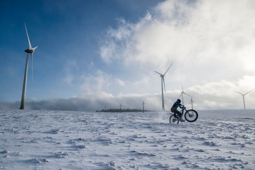 MTB on snow